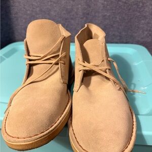 Clark’s Desert Boots Tan Suede Men's Chukka Sz 12